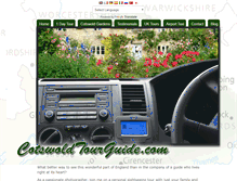 Tablet Screenshot of cotswoldtourguide.com